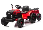 Lean Cars, traktor z przyczepą, pojazd na akumulator, CH9959B 24V, czerwony