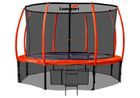 Lean Sport, Best, trampolina, 12ft, czarno-pomarańczowa