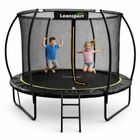 Lean Sport, trampolina ogrodowa z siatką wewnętrzną, czarno-zielona, 305 cm, 10ft