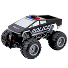 Lean Toys, auto terenowe policyjne off-road rc zdalnie sterowane czarne, 1:16