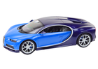 Lean Toys, Bugatti Veyron Chiron, pojazd zdalnie sterowany, niebieski, 1:14