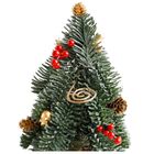 Lean Toys, choinka ozdobna, na pniu, z jarzębiną, 38-15 cm