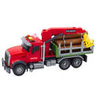 Lean Toys, ciężarówka z dźwigiem do drewna, pojazd interaktywny