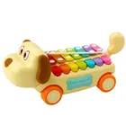 Lean Toys, cymbałki, piesek na kółkach, instrument muzyczny