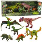 Lean Toys, dinozaury, zestaw figurek, ruchome nogi paszcze, 6 szt.