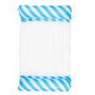 Lean Toys, dmuchany materac do wody, biało-niebieski, 120-70 cm