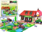 Lean Toys, farma z traktorem i akcesoriami, zestaw z pojazdem, 48 elementów