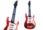 Lean Toys, gitara elektryczna, interaktywna, czerwona