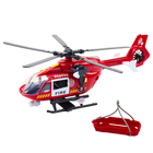 Lean Toys, helikopter, pojazd straży pożarnej z hakiem i noszami, 1:12