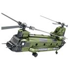 Lean Toys, Helikopter wojskowy Chinook, klocki konstrukcyjne, 1451 elementów