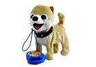 Lean Toys, husky, interaktywny piesek na smyczy + akcesoria