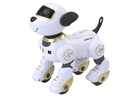 Lean Toys, interaktywny robot pies, zdalnie sterowany, żółty