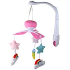 Lean Toys, karuzela do łóżeczka, różowa