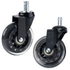 Lean Toys, kauczukowe kółko do fotela, przezroczyste ciche, 1 szt.