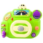 Lean Toys, kierownica, symulator jazdy, zabawka interkatywna, zielona