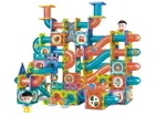 Lean Toys, klocki magnetyczne ze świecącą zjeżdżalnia, 292 elementy