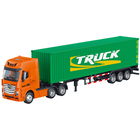 Lean Toys, kontener, pojazd metalowy, zielony, 1:50