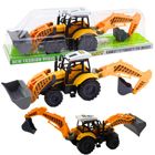 Lean Toys, Koparko Ładowarka, pojazd budowlany, żółty