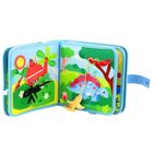 Lean Toys, książeczka sensoryczna 3D, filcowa, dinozaury