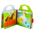 Lean Toys, książeczka sensoryczna 3D, filcowa, farma