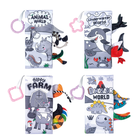 Lean Toys, książeczki miękkie sensoryczne dla malucha, 4 szt.