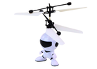 Lean Toys, latający astronauta, helikopter sterowany ręką, biały