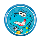 Lean Toys, latający dysk frisbee, niebieski z dinozaurem, 20 cm