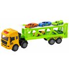 Lean Toys, laweta lora z autkami, pojazd interaktywny, zielona