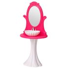 Lean Toys, łazienka z wanną dla lalek, różowa