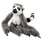 Lean Toys, lemur z długimi łapkami na rzepy, maskotka, 35 cm