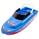 Lean Toys, łódź patrolowa, pojazd interaktywny, niebieska