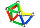 Lean Toys, Magnastix, klocki magnetyczne, 188 elementów