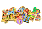 Lean Toys, magnesy drewniane, literki, 20 szt.