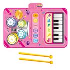 Lean Toys, mata muzyczna, interaktywna perkusja, pianinko, 2w1