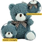 Lean Toys, miś, maskotka z breloczkiem, granatowy, 8 cm