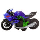 Lean Toys, motocykl, metalowy pojazd do skręcania, 1:14