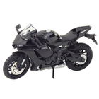 Lean Toys, motocykl, pojazd interaktywny, metalowy, czarno-srebrny, 1:12