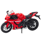 Lean Toys, motocykl, pojazd interaktywny, metalowy, czerwony, 1:12
