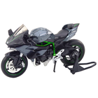 Lean Toys, motocykl, pojazd interaktywny, metalowy, szary, 1:12