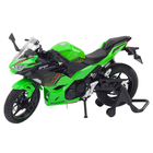 Lean Toys, motocykl, pojazd interaktywny, metalowy, zielony, 1:12