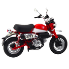 Lean Toys, motocykl, pojazd retro, czerwony, 1:12