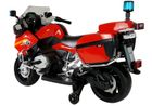 Lean Toys, Motor BMW R1200, Policja, pojazd na akumulator, czerwony