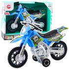 Lean Toys, motor crossowy off-road, niebieski