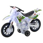 Lean Toys, motor crossowy off-road, pojazd interaktywny, biały
