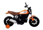 Lean Toys, Motor, pojazd na akumulator, pomarańczowy