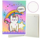 Lean Toys, notatnik A6, 60 kartek, linia, Kot Jednorożec, 1 szt.