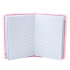 Lean Toys, notatnik pluszowy A5, 80 kartek, linia, korona z konfetti