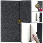 Lean Toys, notes biurowy na magnes, A5, linie, czarny, 1 szt.