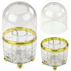 Lean Toys, organizer na pędzle i kosmetyki obrotowy, 360