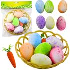 Lean Toys, ozdoby wielkanocne w koszyczku, 7 szt.